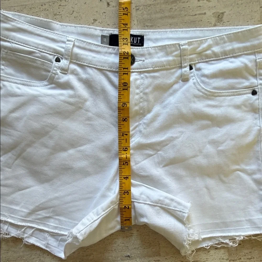 Kut from the Kloth Women's White Jean Shorts